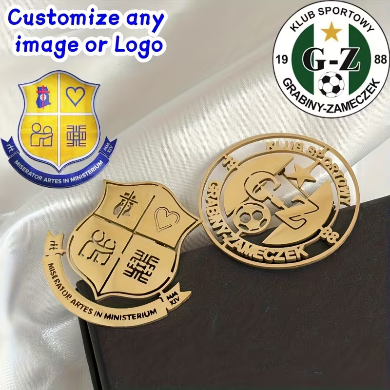 Men Accessories Brooch - Broche con logotipo personalizado, creatividad simple,
