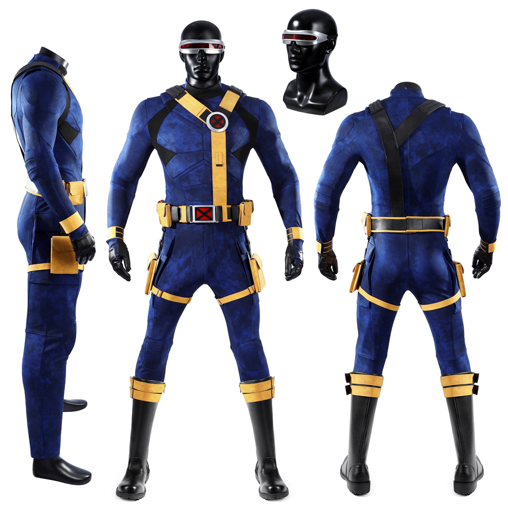 Quality Men'S Accessories - Disfraz de Cosplay de Cíclope Azul