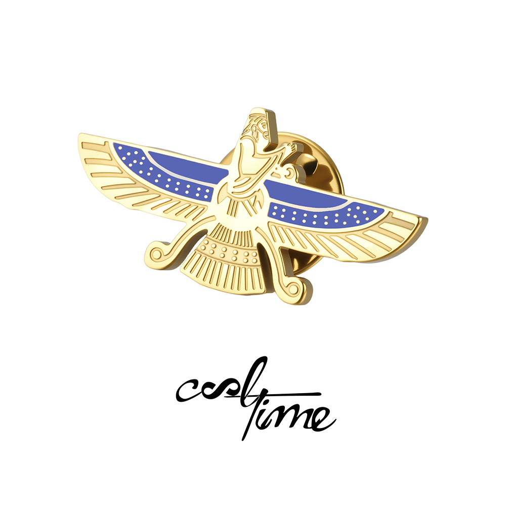 Men Accessories Brooch - Pin de Solapa CoolTime Faravahar, Esmalte