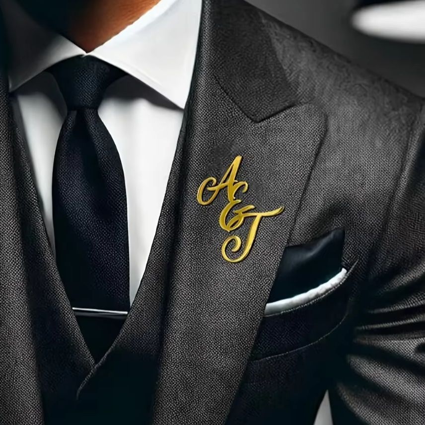 Men Accessories Brooch - Pin de solapa de acero inoxidable