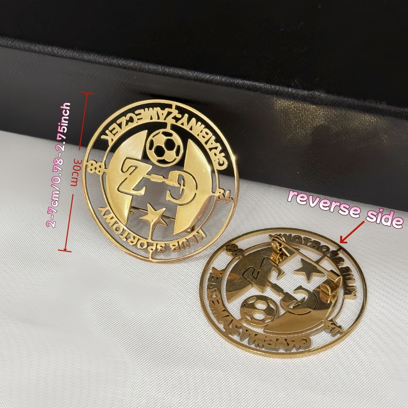 Broche con logotipo personaliz - Men Accessories Brooch reseña y precio