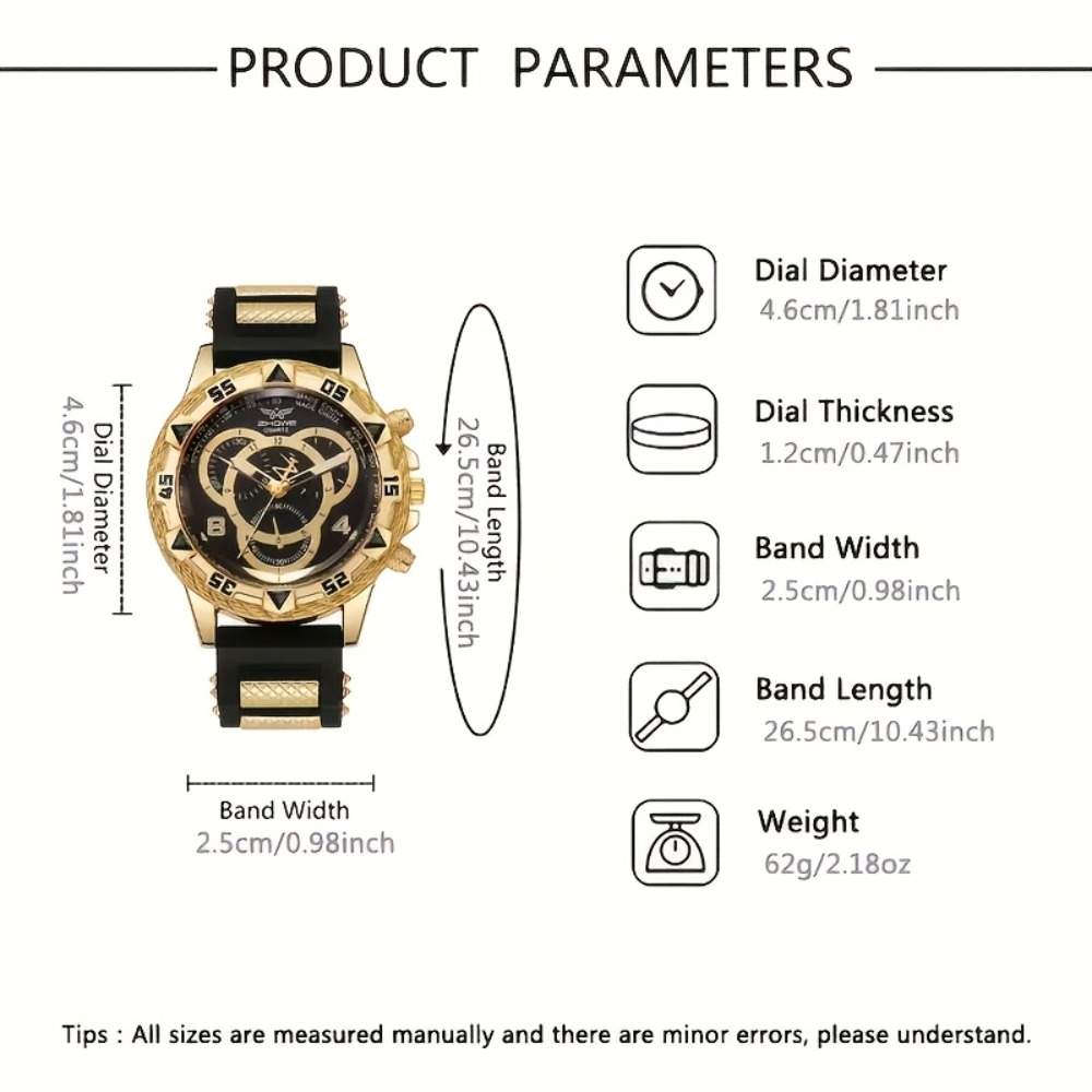 Juego de reloj y joyería de lu - Men'S Minimalist Accessories reseña y precio