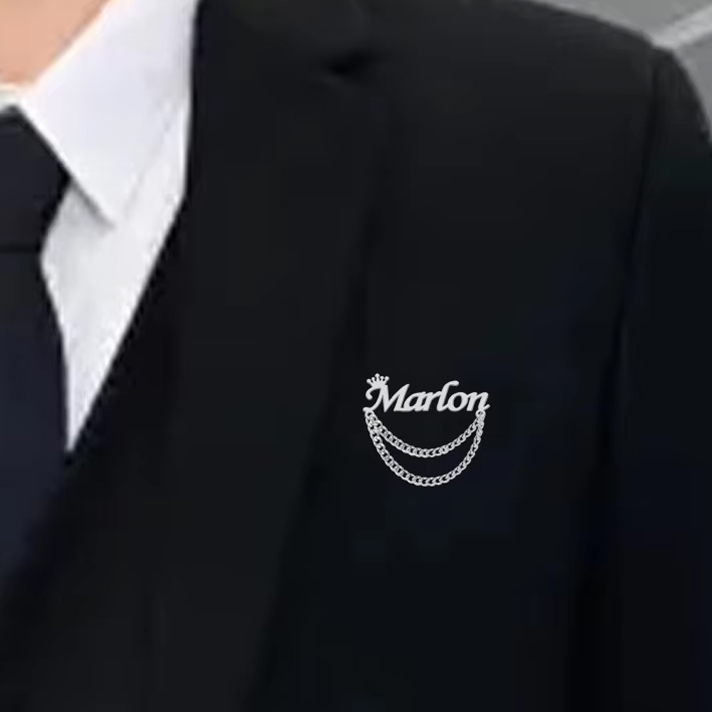 Broche con nombre personalizad - Men Accessories Brooch reseña y precio