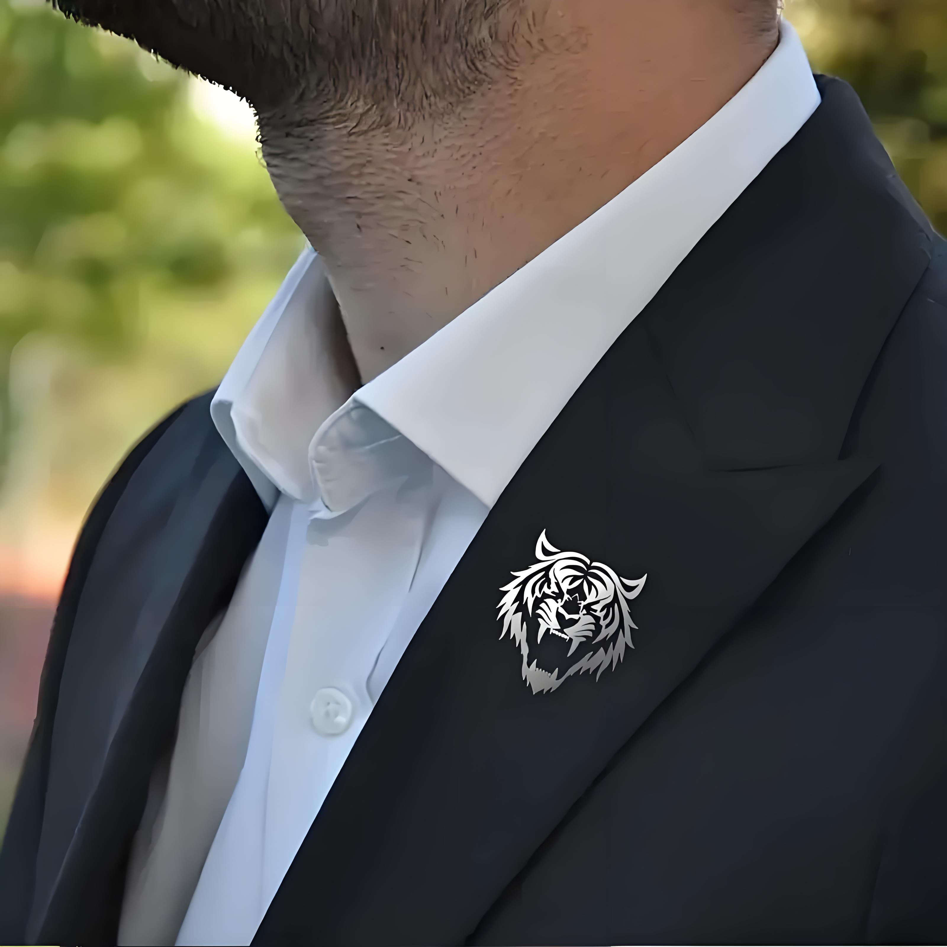 Pin de solapa con cabeza de ti - Men Accessories Brooch reseña y precio