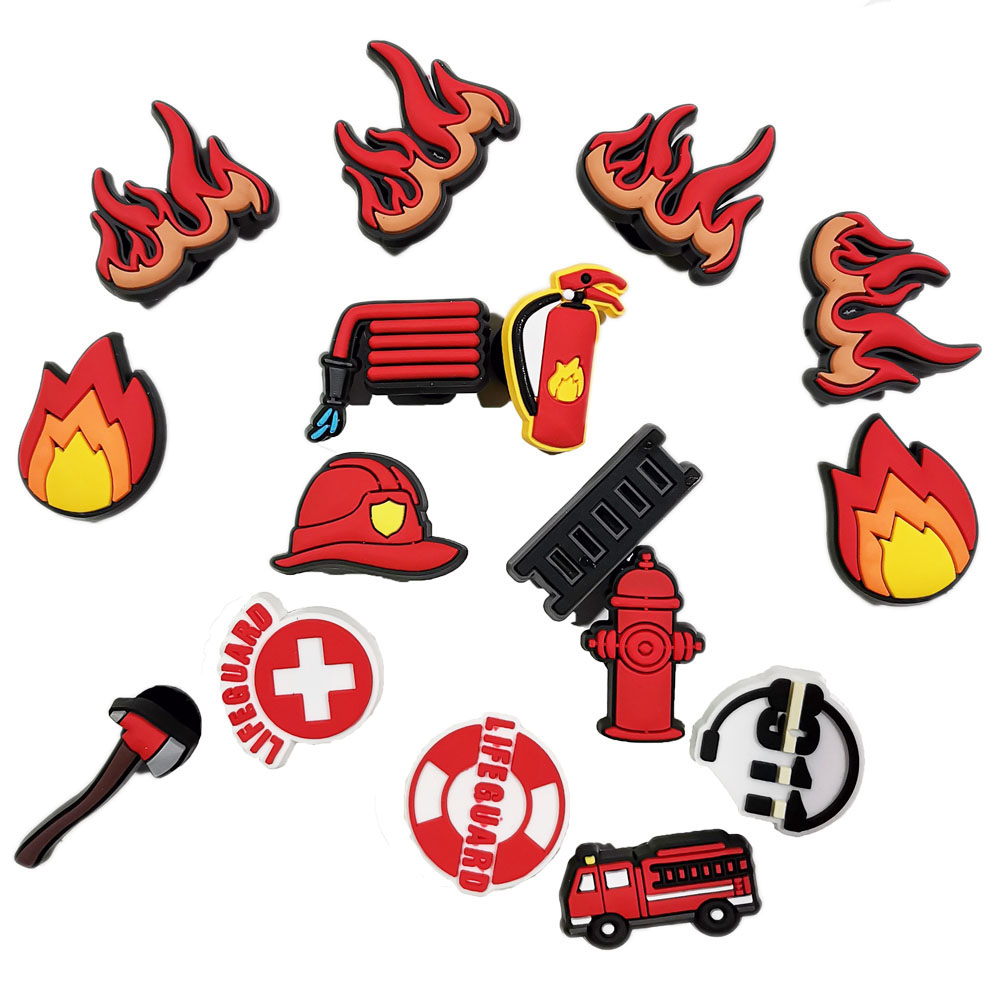 Amuletos de zapatos de bombero - Men'S Accessories Crocs reseña y precio