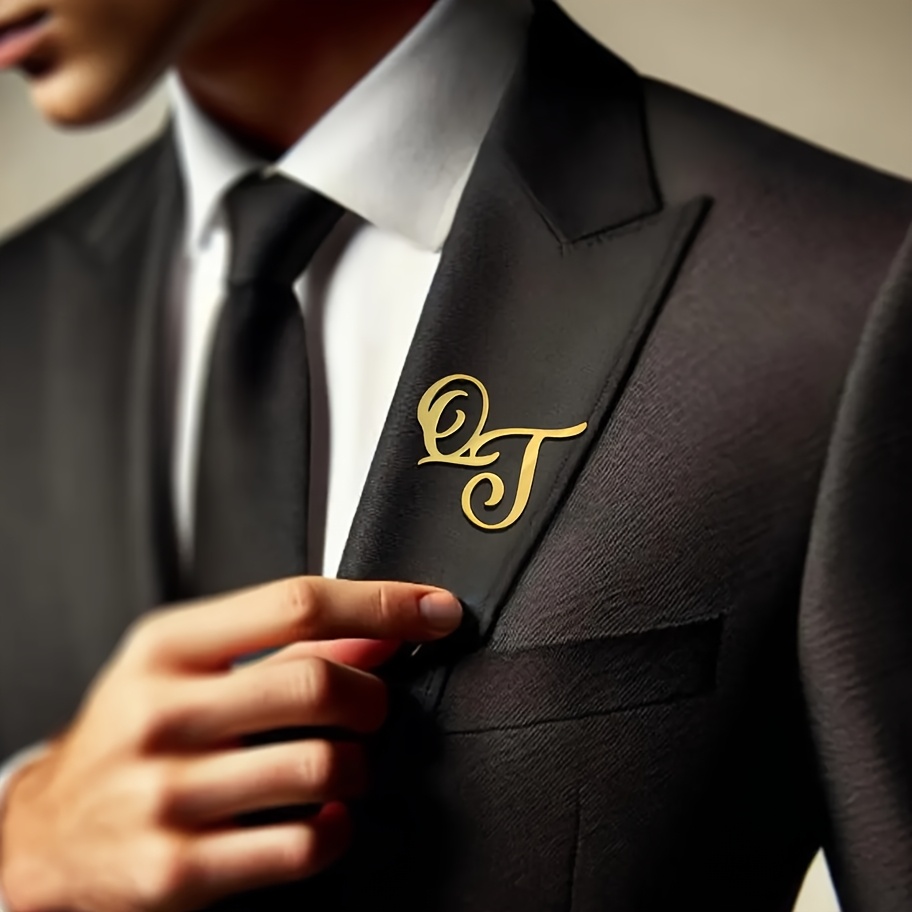 Pin de solapa de acero inoxida - Men Accessories Brooch reseña y precio