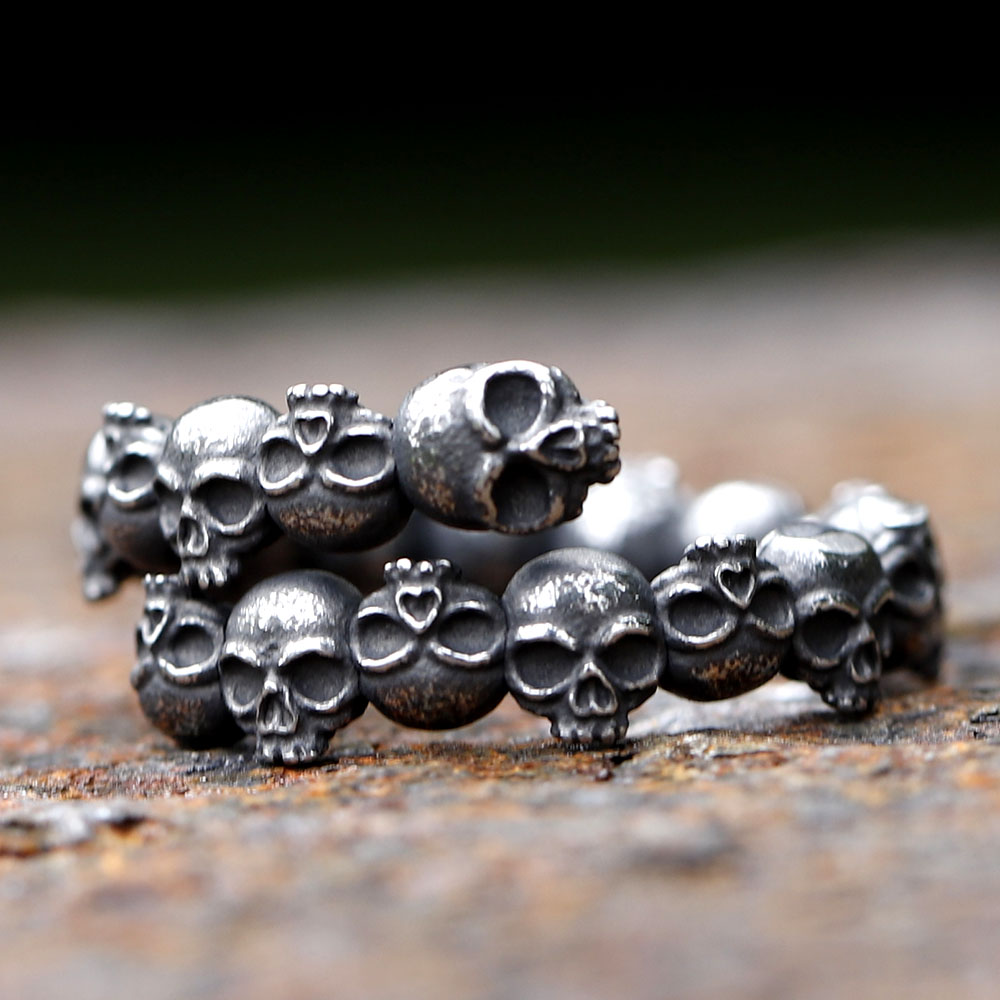 Anillos de calavera de acero g - Men Accessories Guide reseña y precio